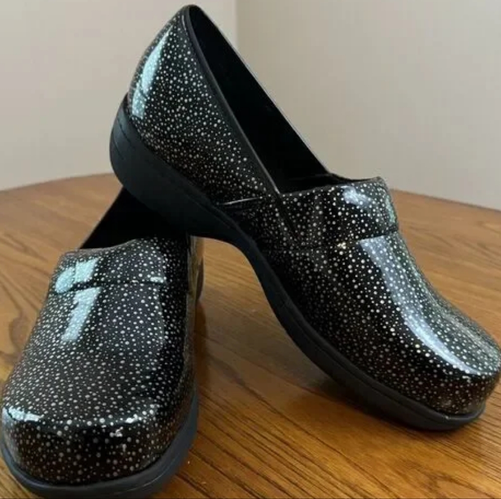 Shiny Clogs Air Supply Plus Shiny Black Glitty Clogs Comfort Walk… - Gem